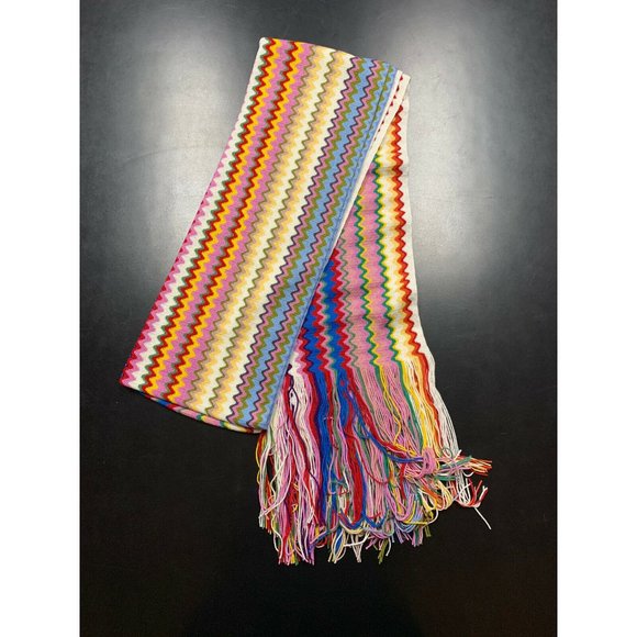 Missoni Zigzag Wood Blend Lightweight Scarf - Picture 2 of 5
